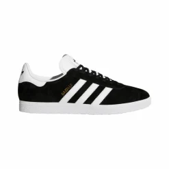 Gazelle Sneakers, Core Black/White/Gold Metallic, 40 2/3
