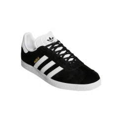 Gazelle Sneakers, Core Black/White/Gold Metallic, 40 2/3
