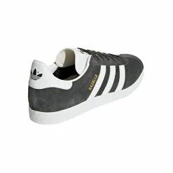 Gazelle Sneakers, Dark Grey Heather/White/Gold Metallic, 42 2/3