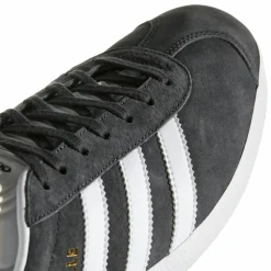 Gazelle Sneakers, Dark Grey Heather/White/Gold Metallic, 42 2/3