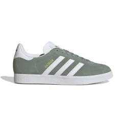 Gazelle Sneakers, Silver Green/White/Gold Metallic, 35.5
