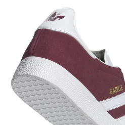 Gazelle Sneakers,Collegiate Burgundy/White/Gold Metallic, 44 2/3