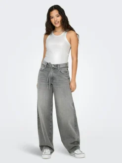 Gianna Straight Jeans, Medium Grey Denim, W31/L32