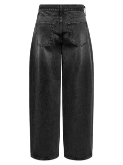 Gianna Straight Jeans, Washed Black, W29/L34