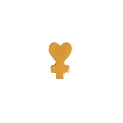 Girl Power Ørering, Gold Plated