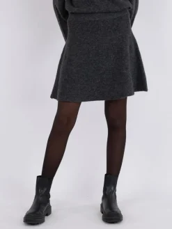 Gisa Striknederdel, Antracit, 40