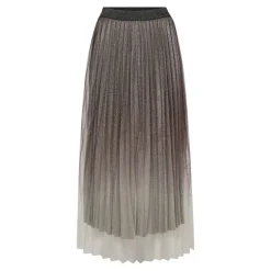 GlitterCC Plisse Nederdel, Dark Brown, XS