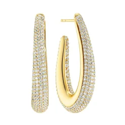 Goccia Medio Øreringe, Gold Plated