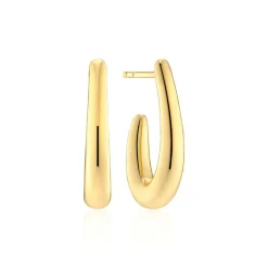 Goccia Pianura Piccolo Øreringe, Gold Plated