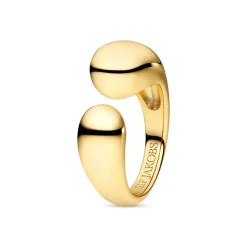 Goccia Pianura Ring, Gold Plated, 58
