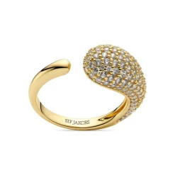 Goccia Piccolo Ring, Gold Plated, 52
