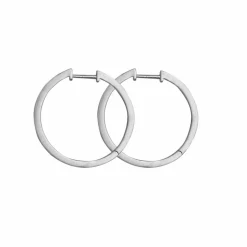 Grace Large Hoops, Silver