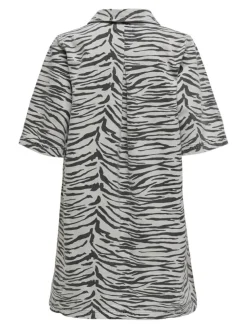 Gry Zebra Denimkjole, Light Grey Denim, L