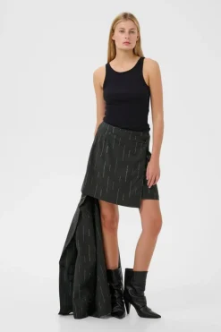 GZadira Nederdel, Dark Grey Melange, 38