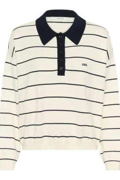 GZtaige Polotrøje, Egret/Skycaptain Striped, S