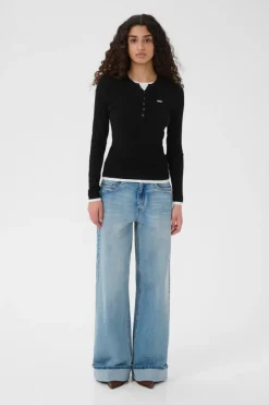 GZtrisha Bluse, Black, M