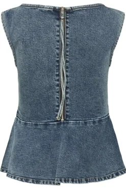 GZviva Vest, Vintage Blue Denim, 36