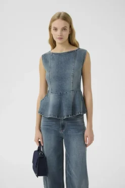 GZviva Vest, Vintage Blue Denim, 36