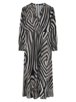 Halima Kjole, Black/Sand, 40