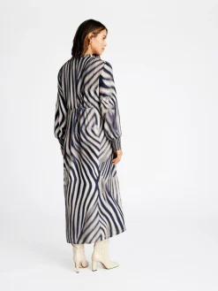 Halima Kjole, Black/Sand, 40