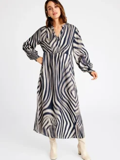 Halima Kjole, Black/Sand, 40