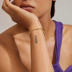 Hallie Armbånd, Guld, 16,5+3 cm