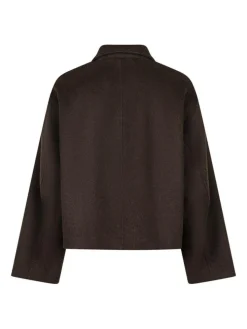 Hamra Wool Jakke, Chocolate Brown, 34