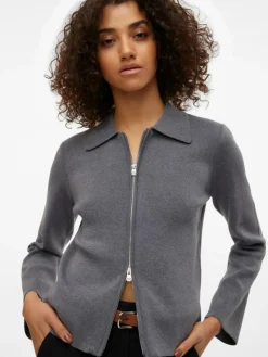 Hanna Cardigan, Dark Grey Melange, S