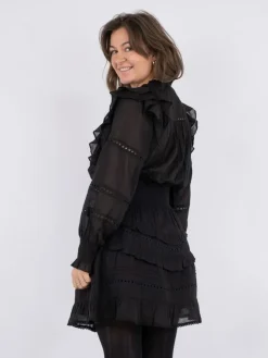 Harmoni S Voile Kjole, Black, 40