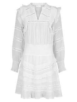 Harmoni S Voile Kjole, White, 36