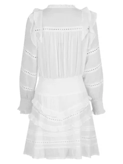 Harmoni S Voile Kjole, White, 36