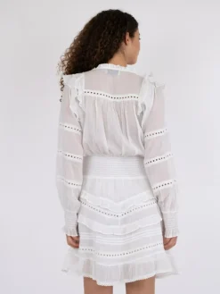 Harmoni S Voile Kjole, White, 36