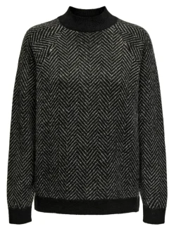 Harmony Striktrøje, Black, M
