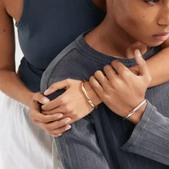 Harrison Armring, Silver Plated, 18 cm