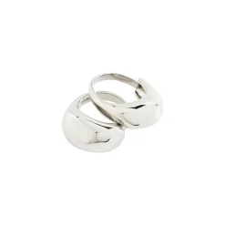 Harrison 2-pak Ringe, Silver Plated