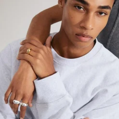 Harrison 2-pak Ringe, Silver Plated