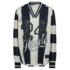Haute 24 Stripe Bluse, Navy/Pearl, M