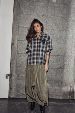 Haute Check Skjorte, Grey Check, M