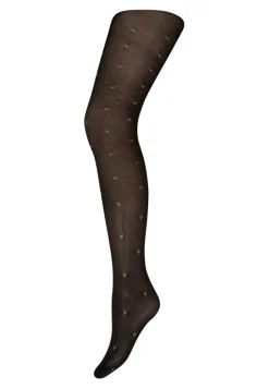 Heart Tights, Black, L/XL