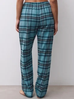 Heat Natbukser, Dark Blue Checks, 42