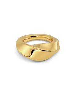 Helix Ring, Gold Plated, 58