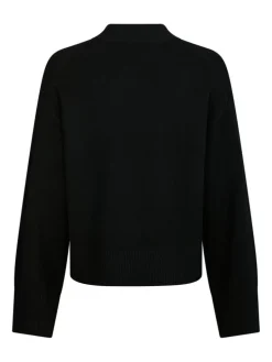 Hendrick Knit Striktrøje, Black, 40