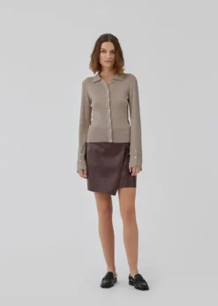 HirokiMD Cardigan, Chocolate Chip, L