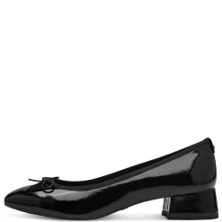 Højhælede Ballerinasko, Black, 42