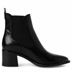 Højhælede Chelseastøvler, Black, 41