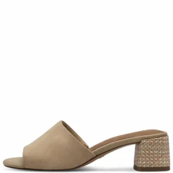 Højhælede Sandaler, Tan Suede, 41