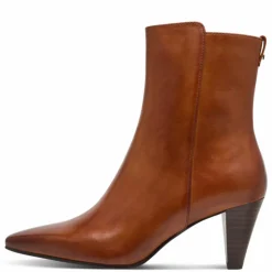 Højhælede Støvler, Cognac, 40