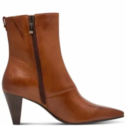 Højhælede Støvler, Cognac, 40