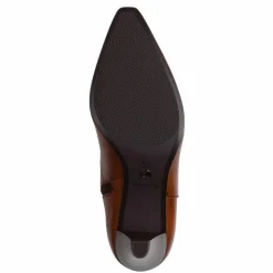 Højhælede Støvler, Cognac, 40