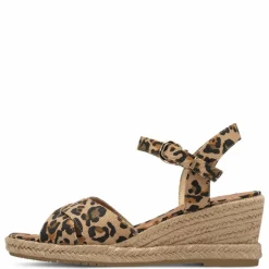 Højhælede Wedge Sandaler, Leopard, 41